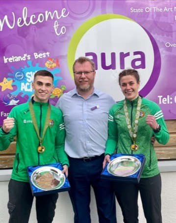 Boxing Champions Visit Aura Tullamore
